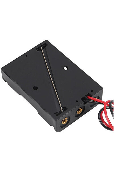 Genel Markalar 3lü AAA Pil Kutusu Yuvası İnce Küçük Tip 3 Tane 1.5V Pil DC 4.5V Plastik Pil Tutucu 14cm Kablo