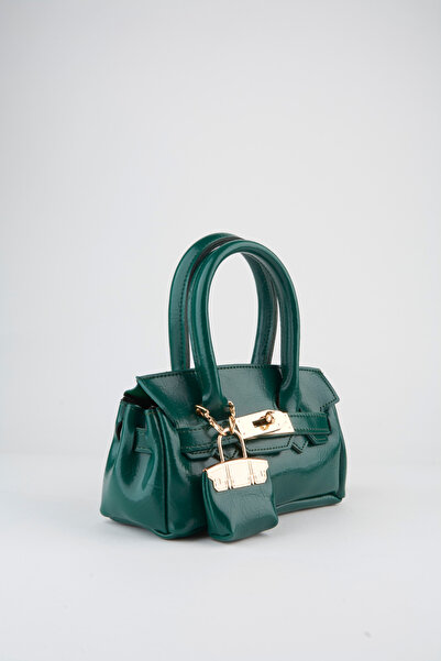 Vivaq Women's Case Green Charm Gift Design Flip Lock Closure Hand Arm and Shoulder Bag