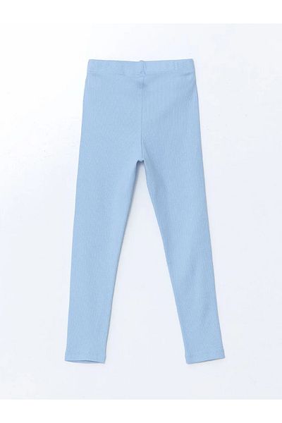 LC Waikiki Lcw Eco Blue Elastic Waist Girl's Leggings