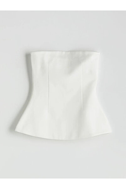 LC Waikiki Lcw Vision Ecru Strapless Neck Blouse