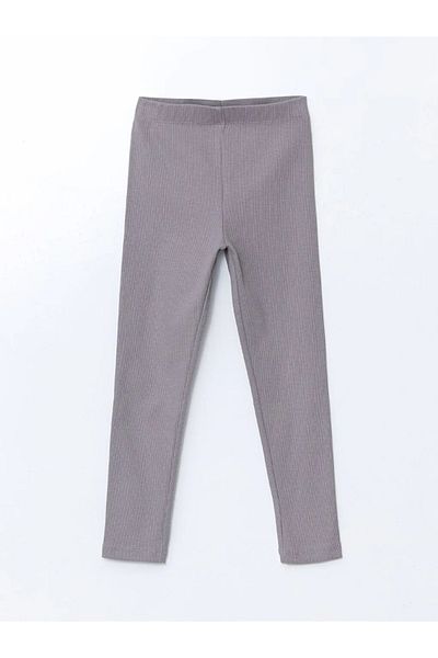 LC Waikiki Lcw Eco Gray Girls' Leggings with Elastic Waist