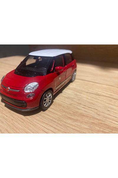 liss çarşı Classic Fiat 500L Collectible Metal Doors Opened Double Rerk Model Car 100% Brand Bandrolled