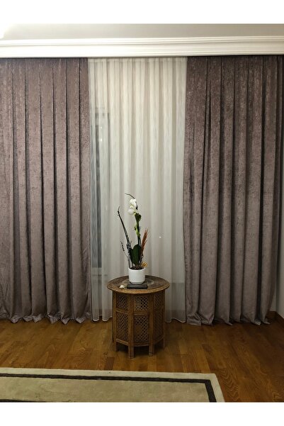 Brillant GÜL KURUSU ŞÖNİL FON PERDE