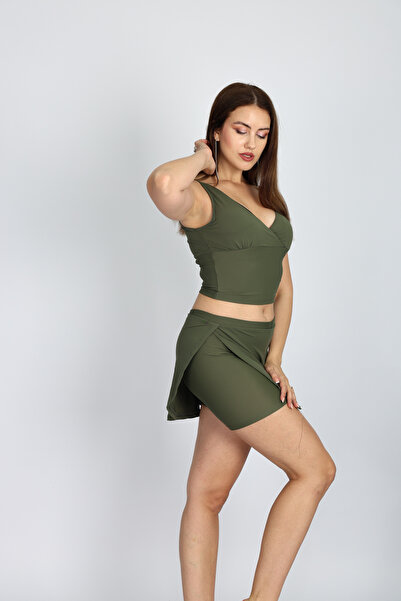 yessir Tankini Bikini Swimsuit Suit with Shorts