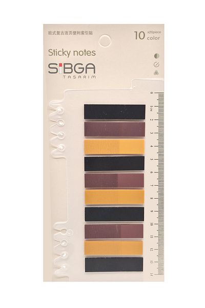sibga tasarım Transparent Color. Book Marker Bookmark Sticker Note Paper 200 Sheets