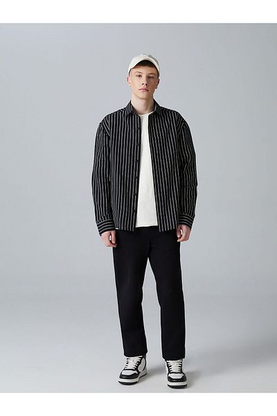LC Waikiki Long Sleeve Striped Young Men's Shirt