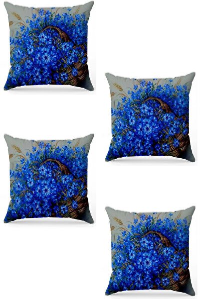 stellahomes Zel Design Double Sided Digital Printing 4-Piece Throw Pillow Cover