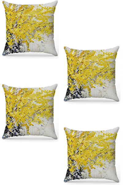 stellahomes Zel Design Double Sided Digital Printing 4-Piece Throw Pillow Cover