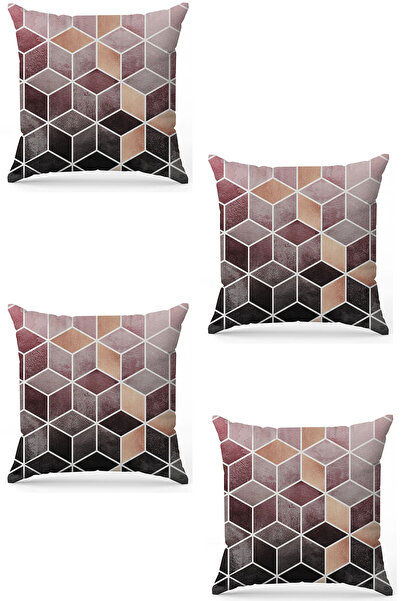 stellahomes Zel Design Double Sided Digital Printing 4-Piece Throw Pillow Cover