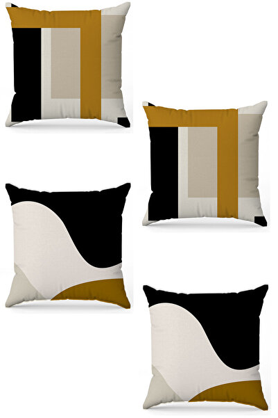 stellahomes Zel Design Double Sided Digital Printing 4-Piece Throw Pillow Cover