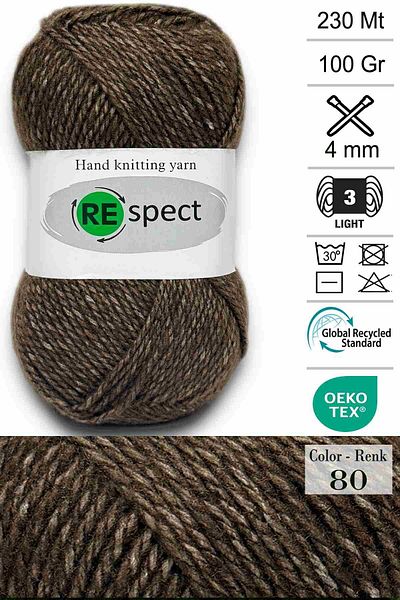 Respect 100Gr-230Mt Soft Acrylic Wool- Baby Yarn- 80
