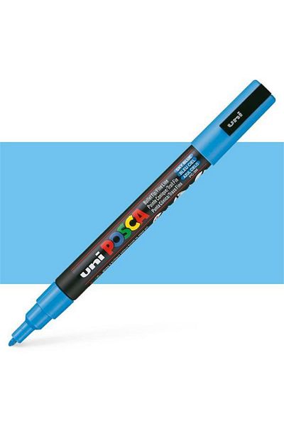 UNİ-BALL Poster Marker Posca Pc-3M 09-1.3 Blue 6 Pack