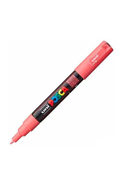 UNİ-BALL Poster Marker Posca Pc-1M 07 Coral Pink 6 Pack
