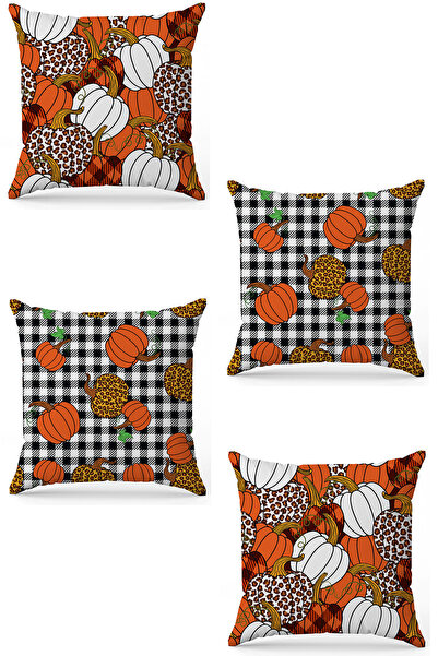 stellahomes Zel Design Double Sided Digital Printing 4-Piece Throw Pillow Cover