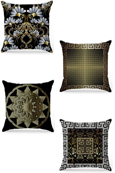 stellahomes Zel Design Double Sided Digital Printing 4-Piece Throw Pillow Cover