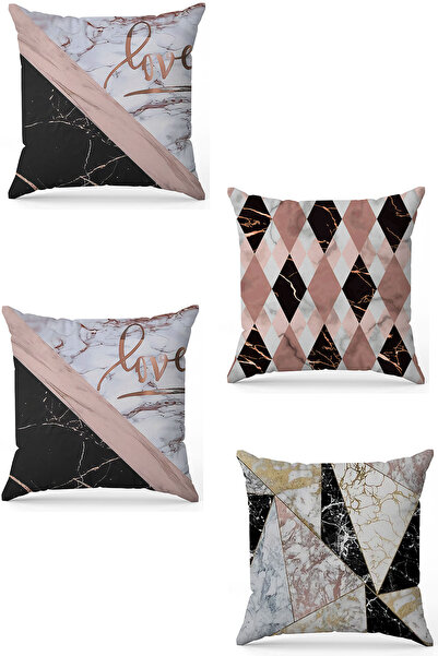 stellahomes Zel Design Double Sided Digital Printing 4-Piece Throw Pillow Cover