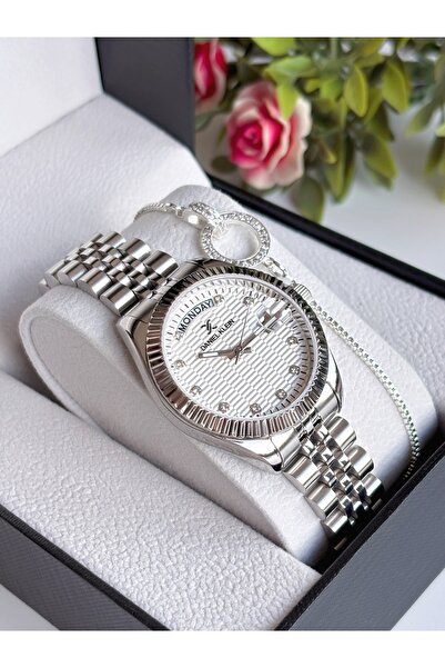 Daniel Klein Women's Wristwatch with Steel Calendar Guaranteed 3 Atm Waterpro...