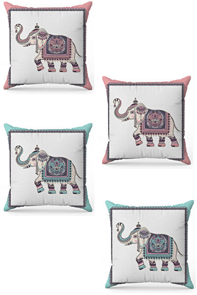 stellahomes Zel Design Double Sided Digital Printing 4-Piece Throw Pillow Cover
