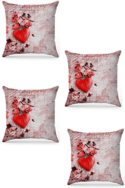 stellahomes Zel Design Double Sided Digital Printing 4-Piece Throw Pillow Cover