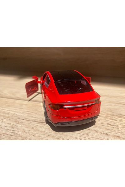 liss çarşı Classic Tesla Model Car Pull Drop Doors Opened Collection Metal Model Car White Color