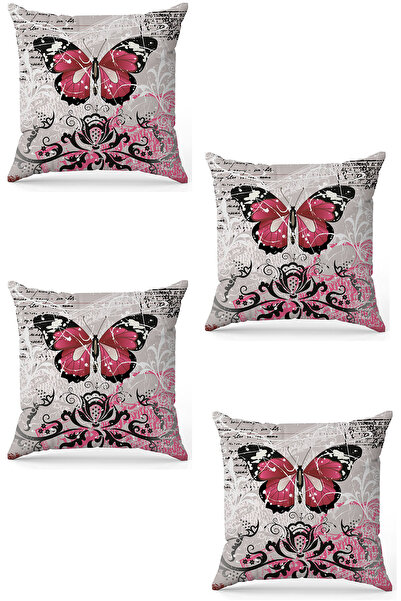 stellahomes Zel Design Double Sided Digital Printing 4-Piece Throw Pillow Cover