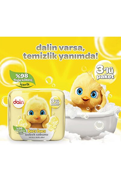 Dalin Klasik Katı Bebek Sabun 9 X 75 Gr