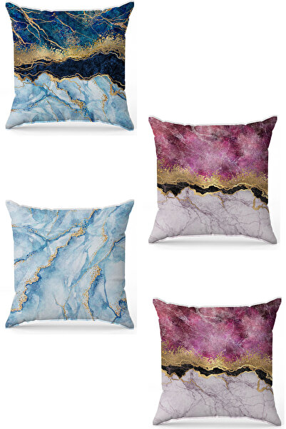stellahomes Zel Design Double Sided Digital Printing 4-Piece Throw Pillow Cover