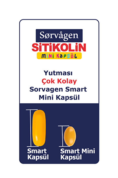 Sorvagen Mini Kapsül Sitikolin, Dha Omega 3 Ve B12 - 60 Kapsül