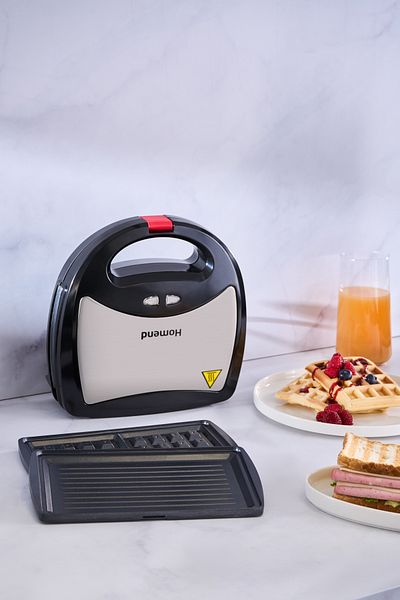 HOMEND Toastbuster 1325H Portable Design Toaster with Waffle Plate