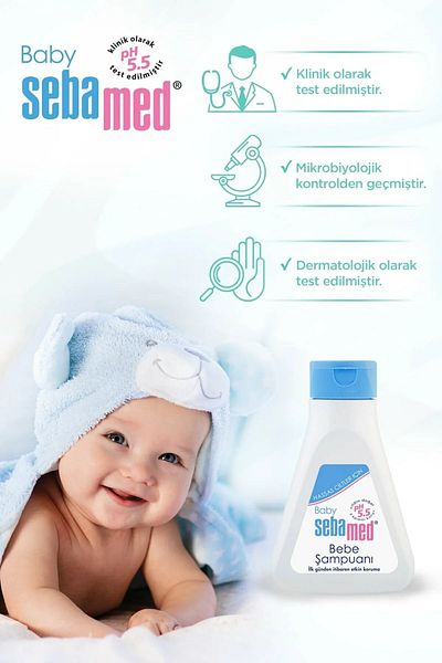 Sebamed مجموعة Baby pH 5.5 Advantage - شامبو للأطفال 150 مل وكريم مضاد للطفح الجلدي 100 مل