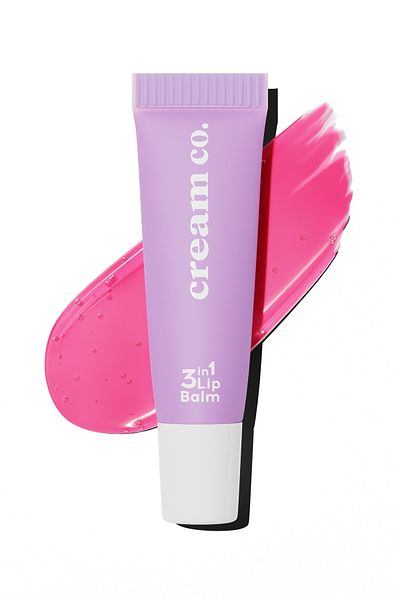 Cream Co. 3in1 Lip Balm 402 |   Moisturizing Brightening Lip Care |   Pink Gum |   Hyaluronic Acid Ceramide