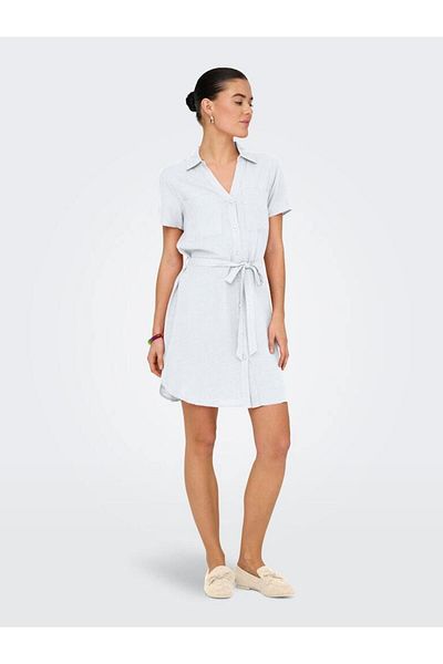 ONLY Linen Shirt Girdle, S/S Shirt, Dress