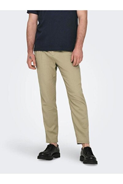 Only & Sons Onsleo crop linen mix 0048 pant