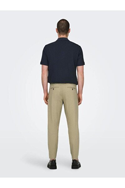 Only & Sons Onsleo crop linen mix 0048 pant