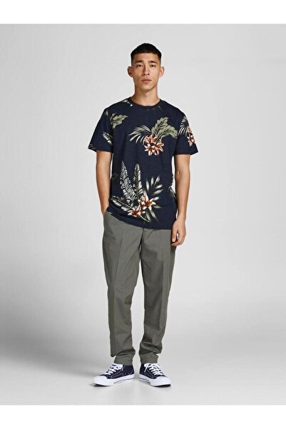 Jack & Jones Jwhblatropic Aop Ss Tee Crew Neck
