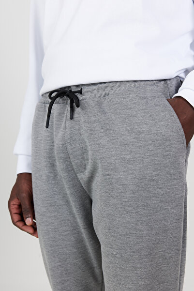 AC&Co / Altınyıldız Classics Men's Gray Comfortable Sports Sweatpants - Standard Fit, Elastic Waist and Leg