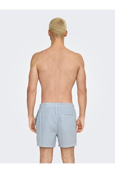 Only & Sons Onsted Stripe Seersucker Swim Noos