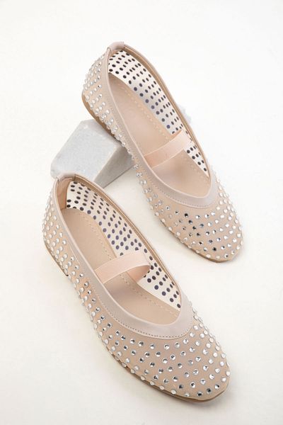 SOHO Beige Damen-Ballerinas 20482