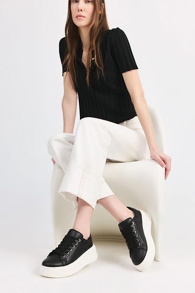 Yaya by Hotiç Pantofi casual de damă negri 01AYY 299030 A100