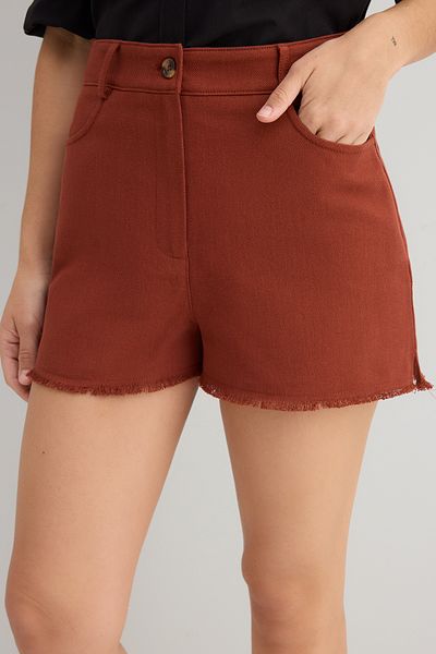 Trendyol Collection Mini-Shorts und Bermuda aus gefliestem Baumwoll-Gabardine TWOSS25SR00211
