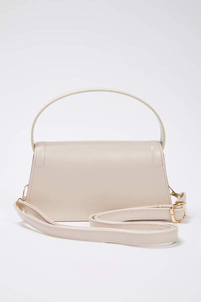 TRENDYOL SHOES Bézs keresztpántos női mini várostáska TWOAW25OC00002