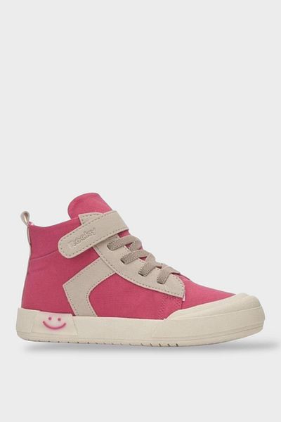 Liger Fuchsia Linen Kids Sneakers - Orthopedic Unisex Lighted Ankle