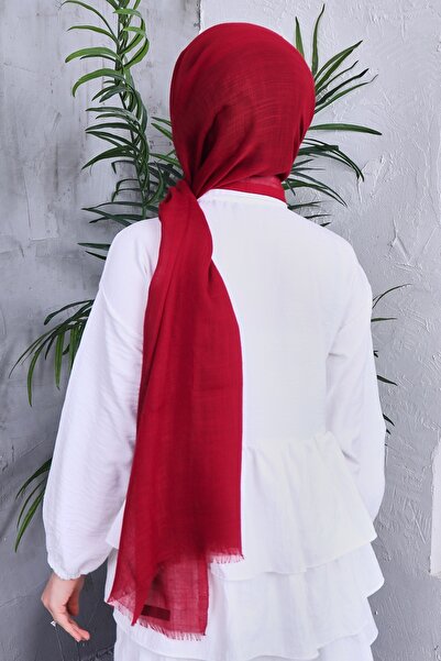 Golden Rose Solid Color Flamed Shawl