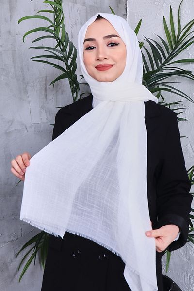Golden Rose Solid Color Flamed Shawl