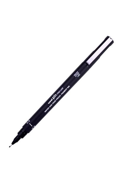 UNİ-BALL Drawing Pen Pin08-200 Pin Black 0.8 Pack of 12