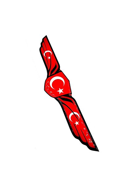 BsElektronik ملصق قطرة الأمتعة أرما شارب أرما العلم التركي ملصق قطرة