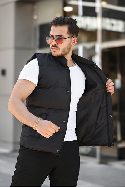 MODA FAVALLİ New Season Men's Inflatable Zippered Vest