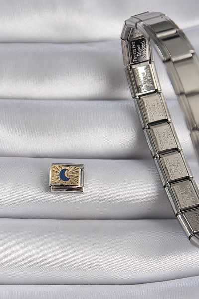 Clariss 316l الصلب الفضة اللون الذهب الهلال المطرزة سحر الترشيح