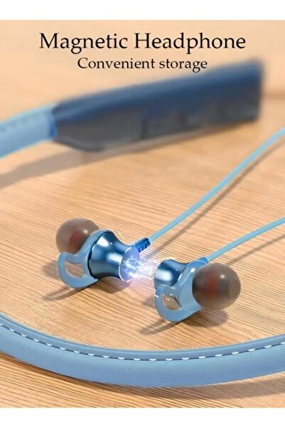 Generic Neckband Bluetooth Headphones, Retractable Earbuds, Noise Cancelling