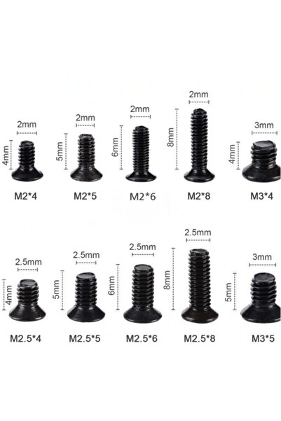 Genel Markalar Laptop Vida Seti 100 Adet Plastik Kutulu